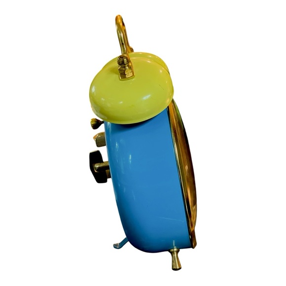 Vintage Smurf Alarm Clock BRADLEY 1983 Animated Action Clock - Picture 2 of 8